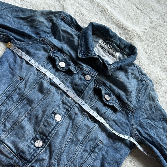 Garage Light Blue Cropped Jean Jacket Size Small - Picture 5 of 9